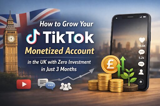 How to Grow Your TikTok Monetized Account in the UK with Zero Investment in Just 3 Months