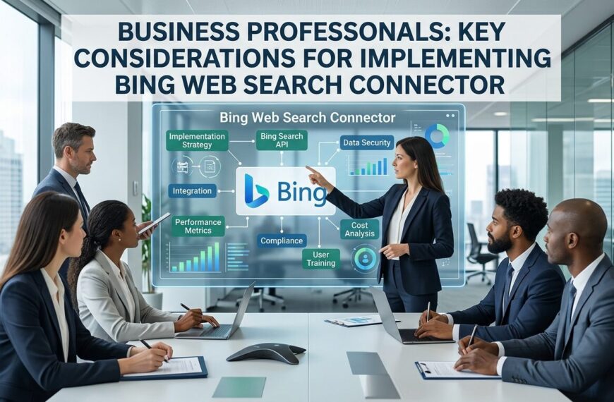 Business Professionals: Key Considerations for Implementing Bing Web Search Connector